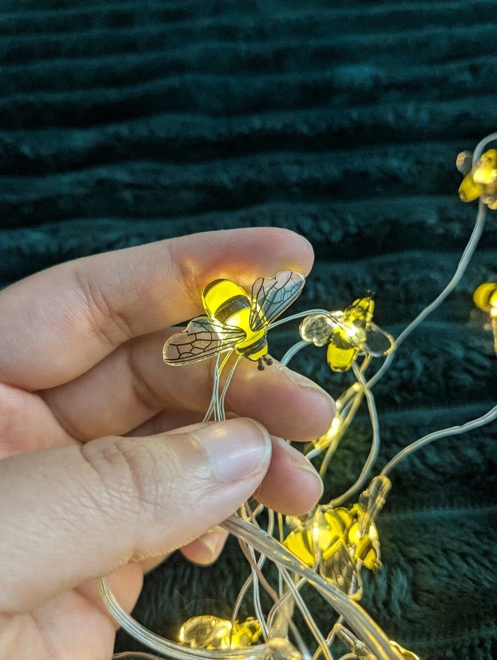 2 Pack Bee Mainstays LED Battery-Operated String Lights in Warm Yellow